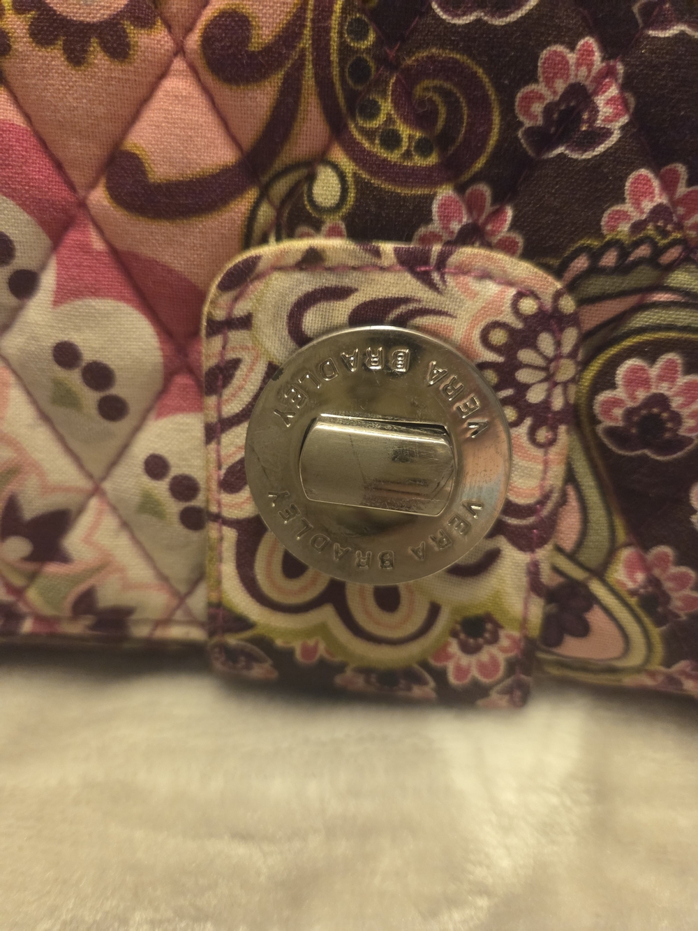 Vera Bradley Very Berry Paisley Quilted Wallet - Picture 12 of 12
